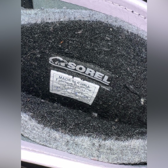 SOREL 1964 Premium Wool Boots Women’s Size 9 Black & Purple - Picture 7 of 11